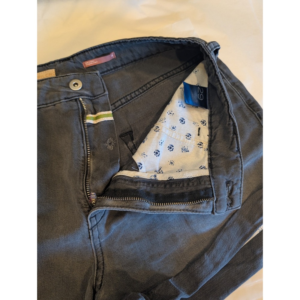 Pilcro and the Letterpress High Rise Cuffed Denim Shorts Black Size 29 - Picture 3 of 9